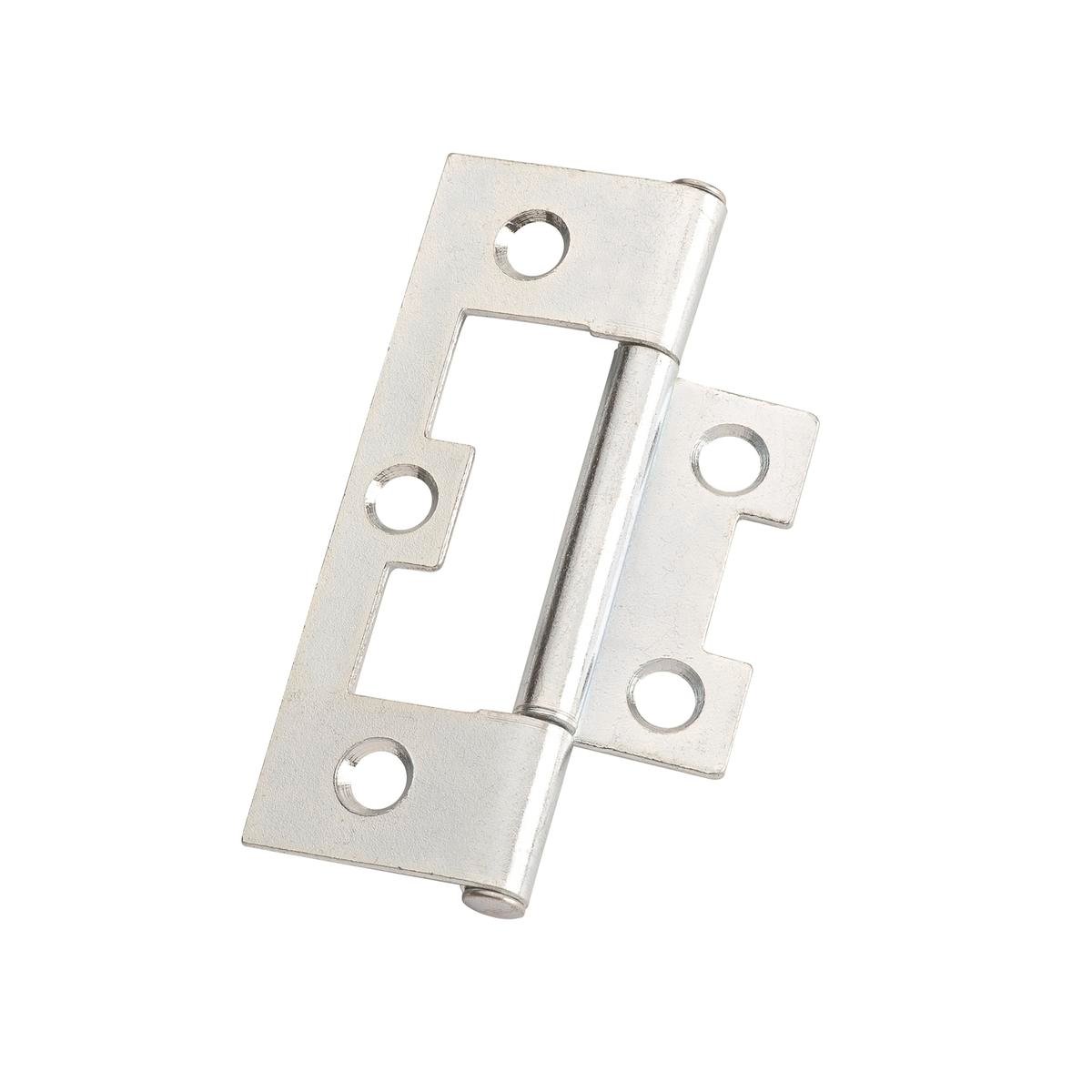 Lane 50mm Zinc Plated Easy Fit Flat Fixed Pin Hinge - 20 Box - SuperSaverAU - view 1