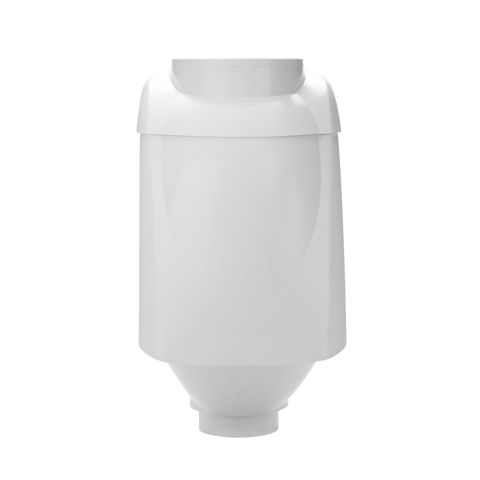 Rain Harvesting Leaf Eater Ultra Rain Head 90mm - White UPVC Downpipe Filter