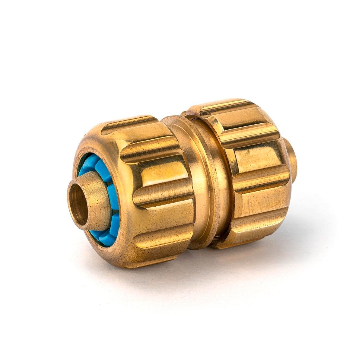 Holman 12mm Brass Snap-On Hose Joiner, Connect Two Garden Hoses
