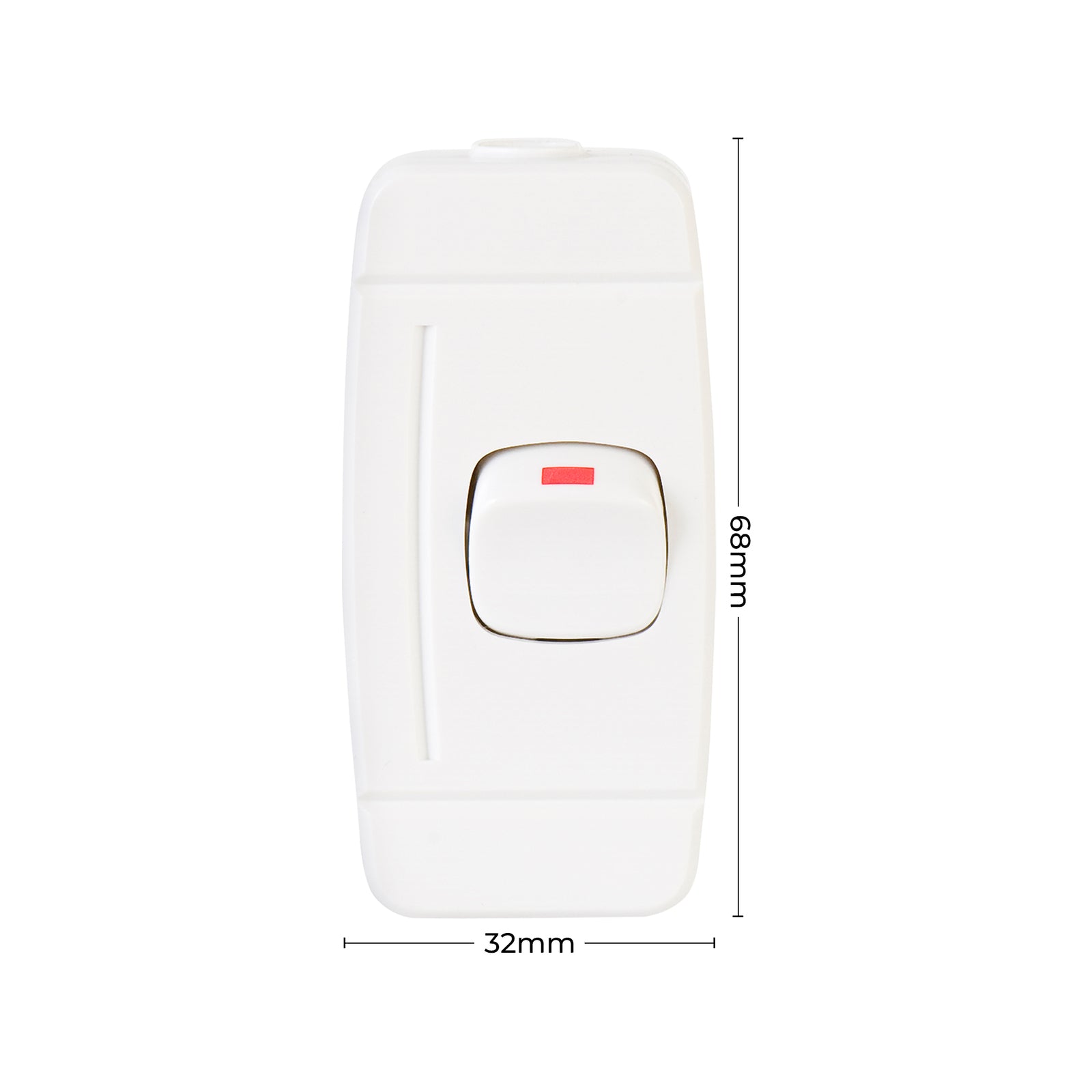 DETA Cordline Switch 240V 10A White Polycarbonate 6324B