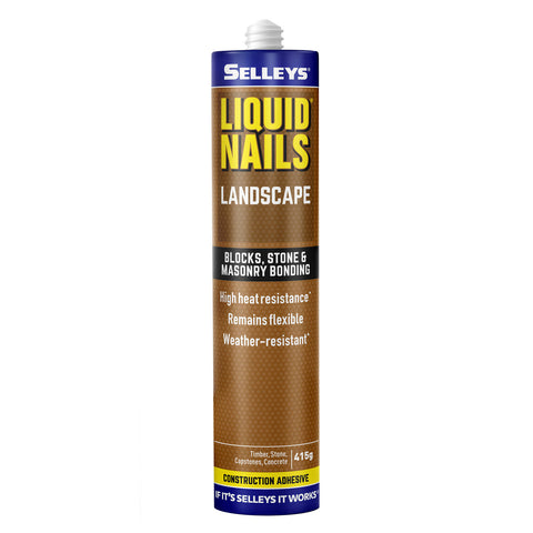 Selleys Liquid Nails Landscape Stone and Concrete Adhesive Grey 415g