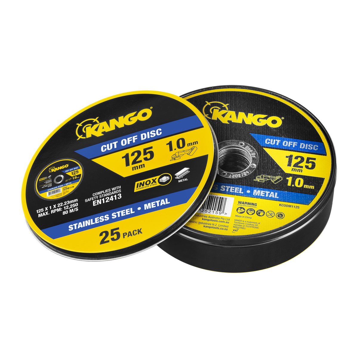 Kango Metal Cut Off Discs - Pack of 25 - 125mm - Inox-Free - Durable - SuperSaverAU - view 2