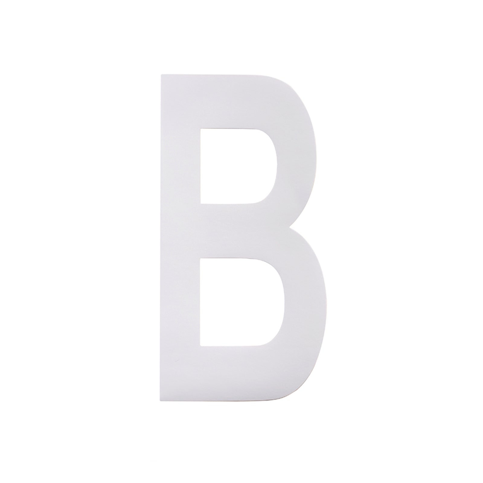 Sandleford 175mm White Vinyl Wheelie Bin Self Adhesive Letter B Weather Resistant