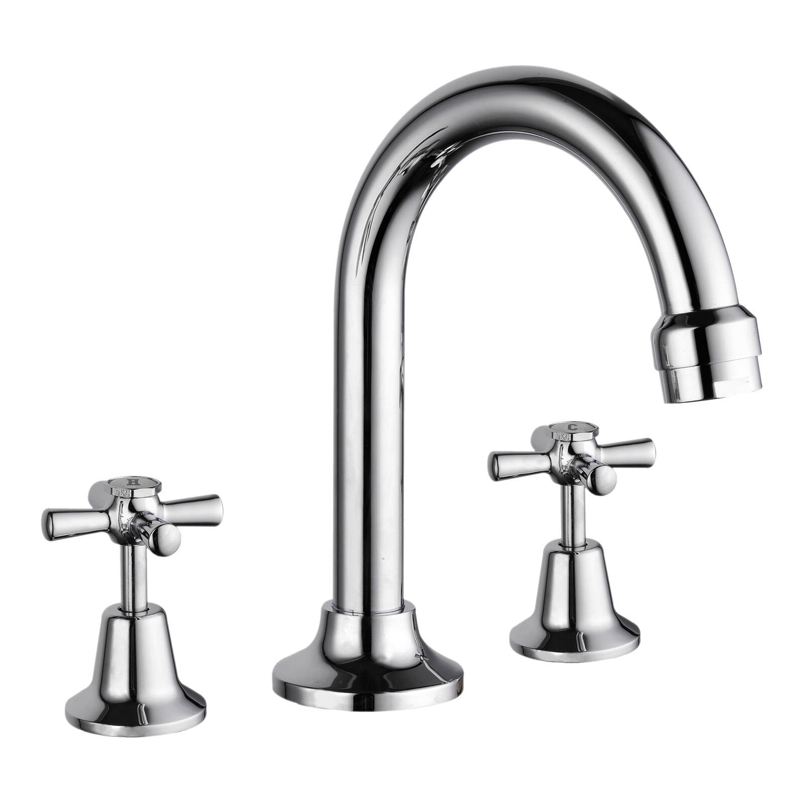 Estilo Chrome Brass Basin Set - 116mm Spout Reach, 9L/Min, WELS 3 Star