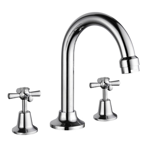 Estilo Chrome Basin Set - 4 Star - 7.5L/min - 116mm Spout Reach - Lead-Free - SuperSaverAU - view 1