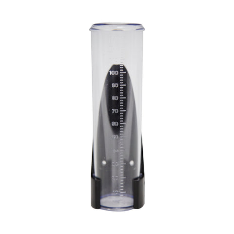 Nylex 120mm Rain Gauge, Clear Plastic, Wall or Fence Mount, Easy-Read Markings