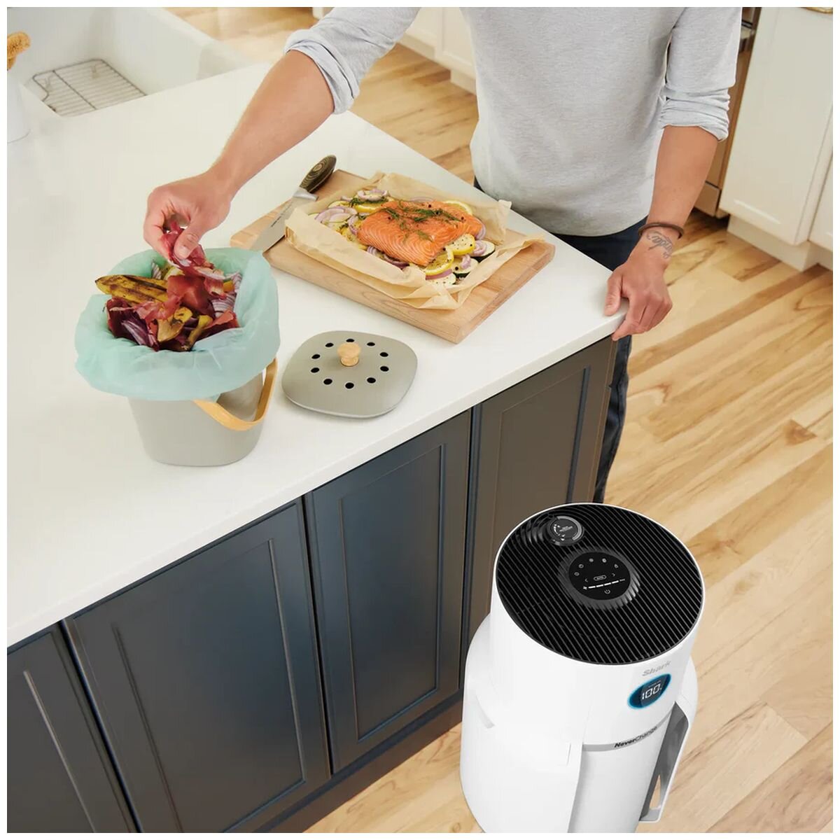 Shark NeverChange5 Air Purifier Max - 5-Year Filter, Up to 130 Square Metres, Four Fan Speeds - HP300