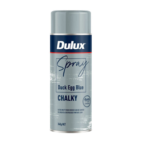 Dulux 340g Chalky Classic Spray Paint - Duck Egg Blue - Fast Drying - 0.34L - SuperSaverAU - view 1