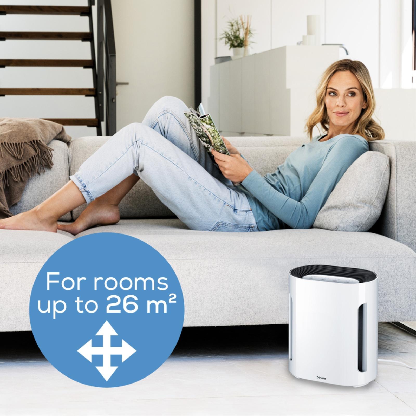 Beurer HEPA 13 Triple Filter Air Purifier White LR200