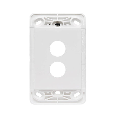 HPM Vivo Wall Switch - 2 Gang - Plastic - Easy Installation - Modern Design - SuperSaverAU - view 1