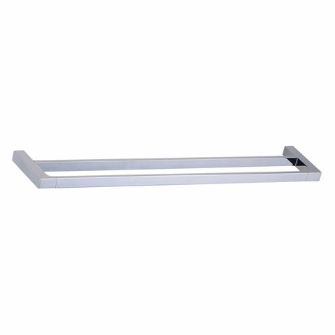 Mondella Rumba 600mm Chrome Double Towel Rail, Metal Wall Mount