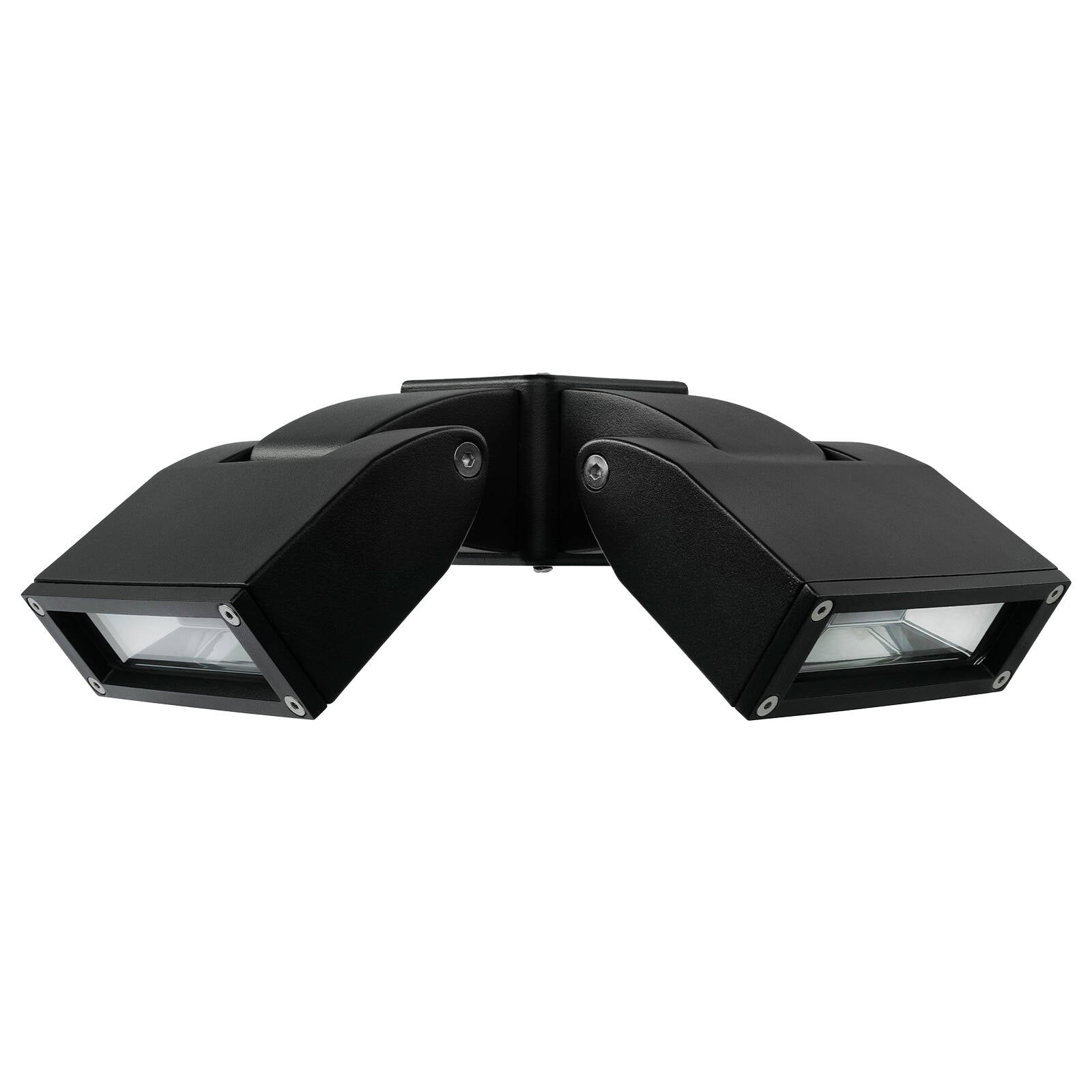 Brilliant Nighthawk 24W Twin LED Flood Light Weather-Resistant Outdoor Black 20853/06