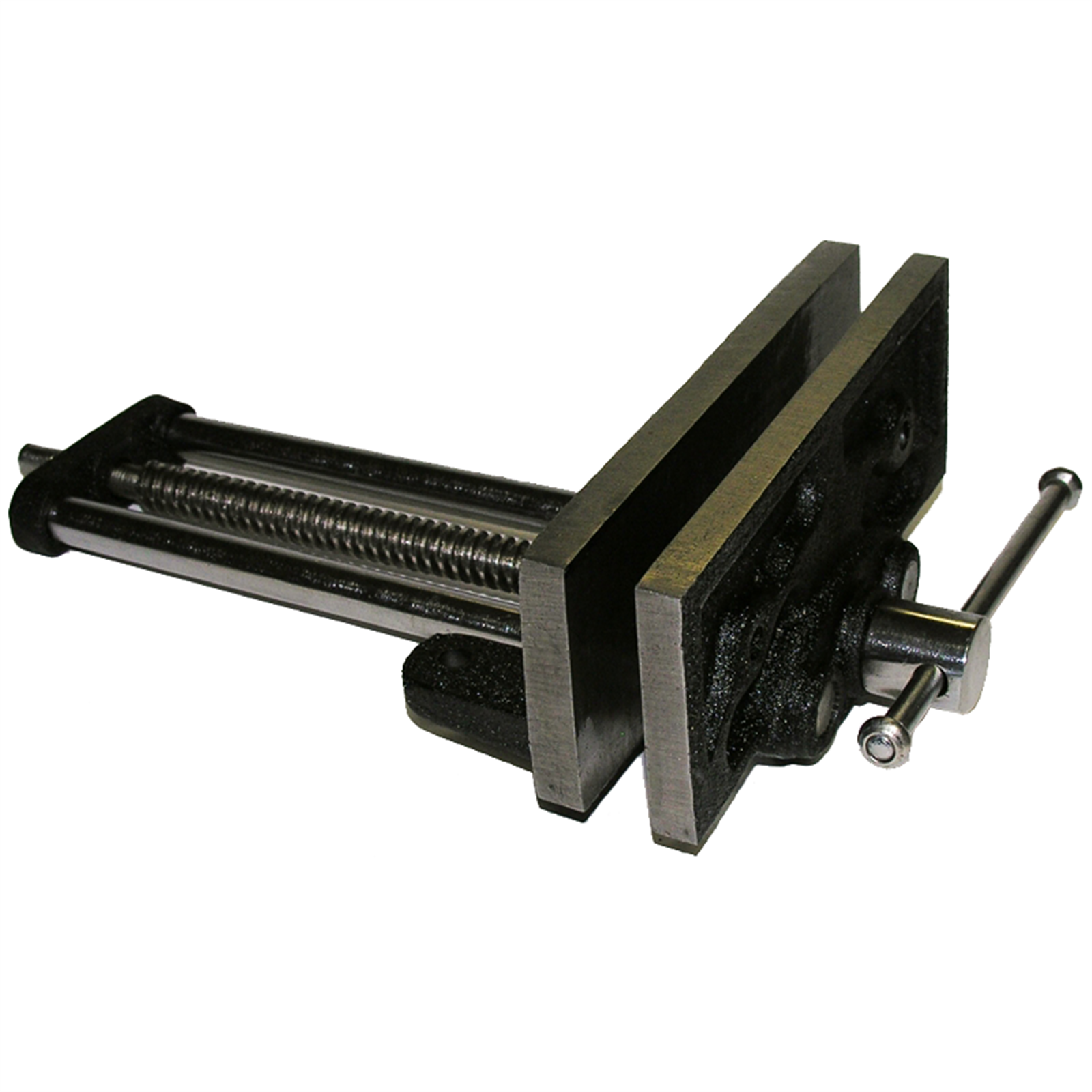 Craftright 175mm Wood Working Vice - Cast Iron and Steel, Black