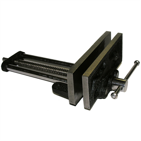 Craftright 175mm Wood Working Vice - Cast Iron and Steel, Black
