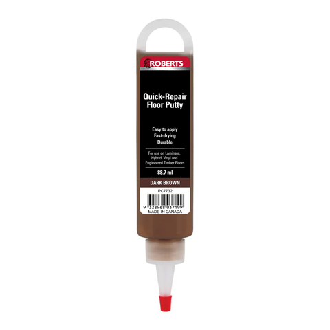 Roberts Quick Repair Floor Putty - Acrylic - Dark Brown - 88ml - Fast Drying - SuperSaverAU - view 1
