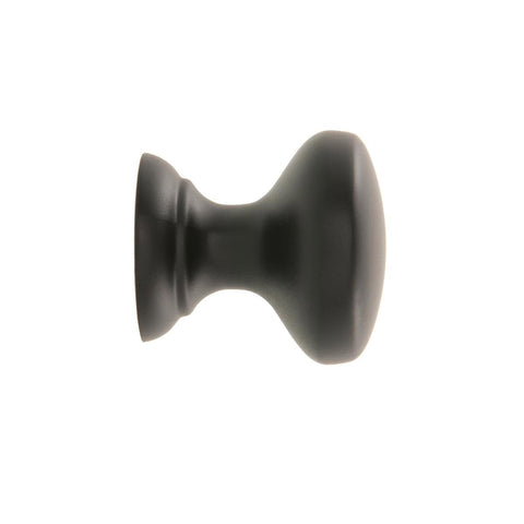 Prestige 25mm Black Hampton Knob - Zinc Alloy - Matte Finish - 6 Pack - SuperSaverAU - view 1
