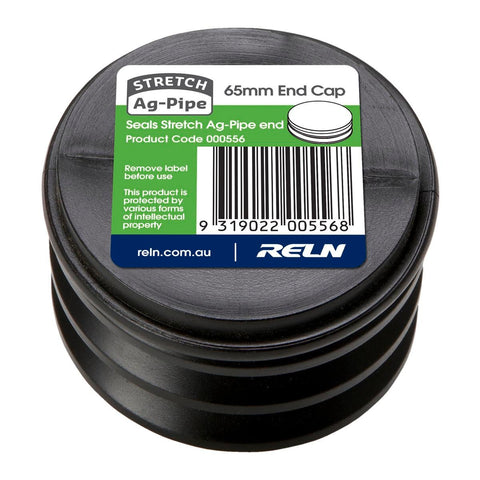 RELN Stretch Ag Pipe 65mm End Cap - Plastic - Easy Install - Flexible - SuperSaverAU - view 1