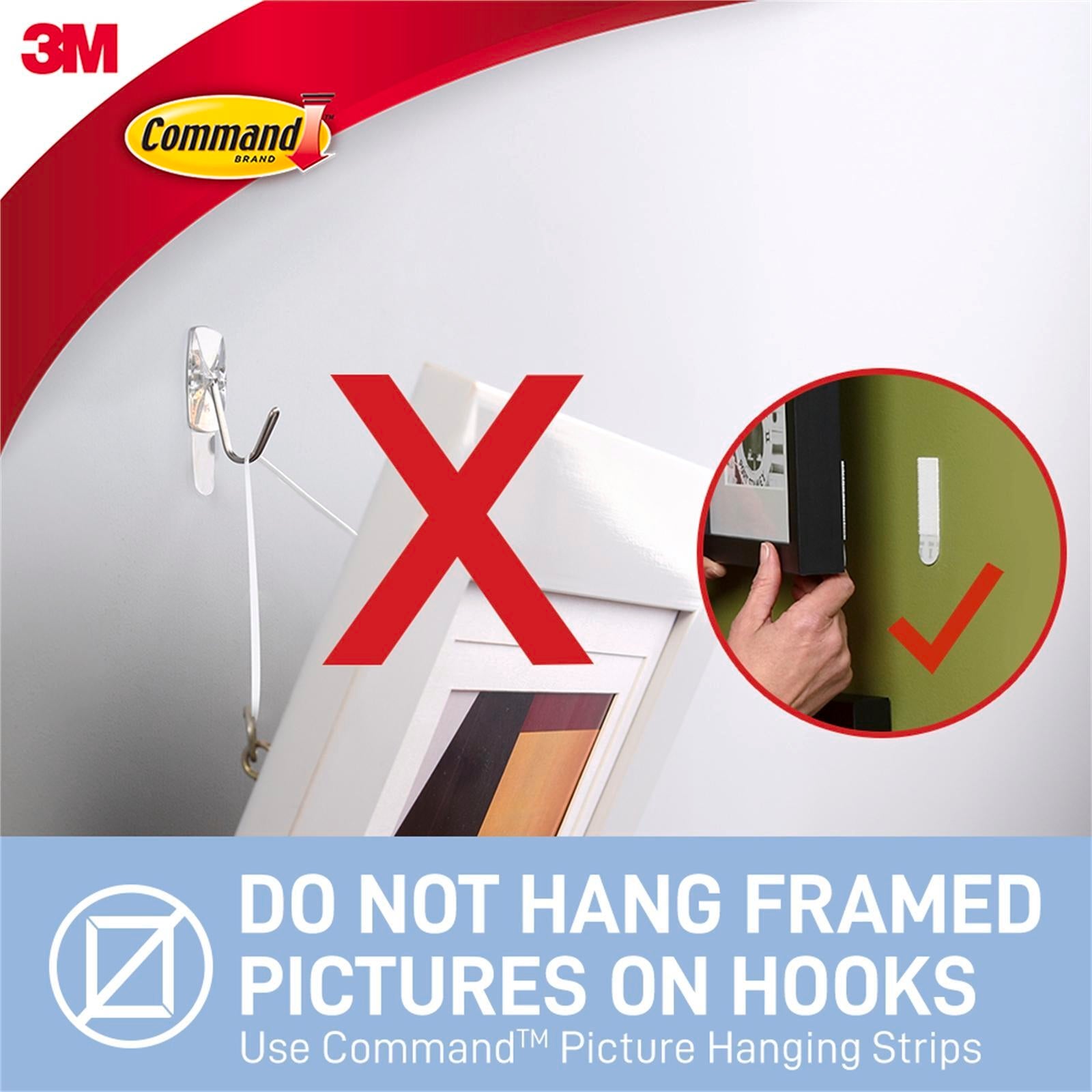 Command Small Clear Adhesive Utensil Hooks - 3 Pack, Damage-Free