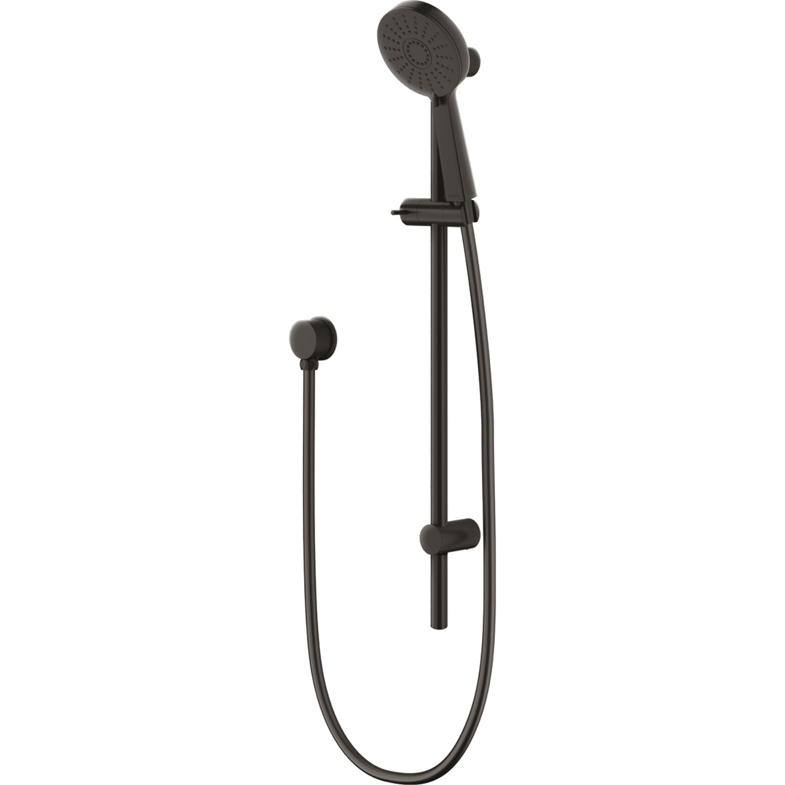 Methven Krome 3 Function Rail Shower, Black, ABS & Brass, 120mm Head, 655mm Rail, 9L/min, WELS 3 Star