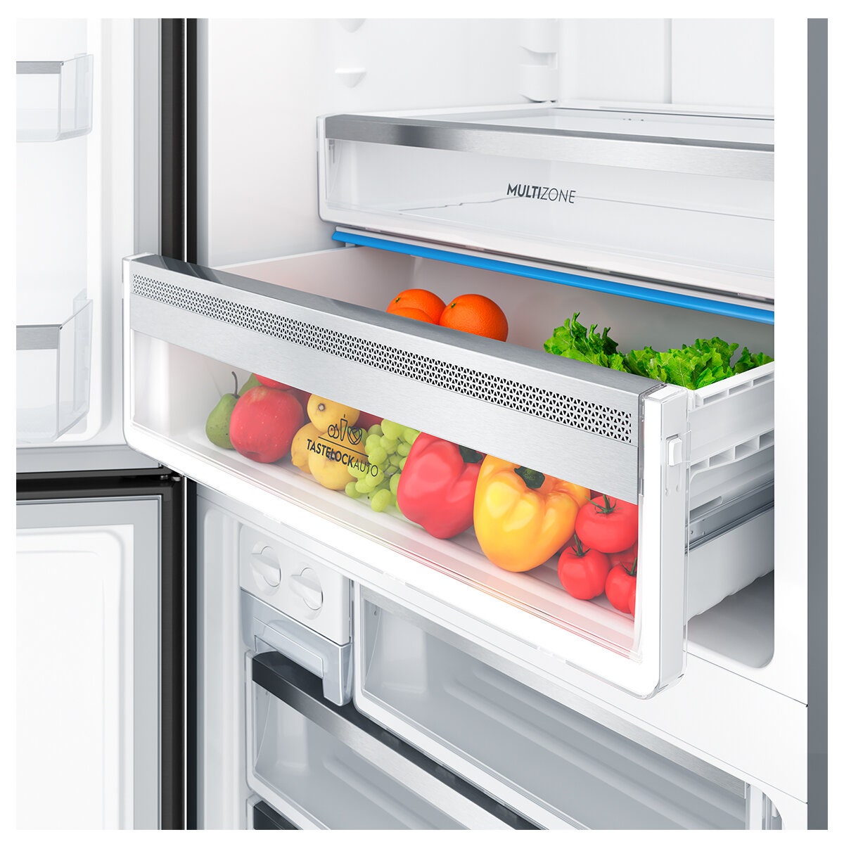 Electrolux 496L bottom mount fridge - left hinged, matte black, 6 star energy rating - EBE5007BD-L
