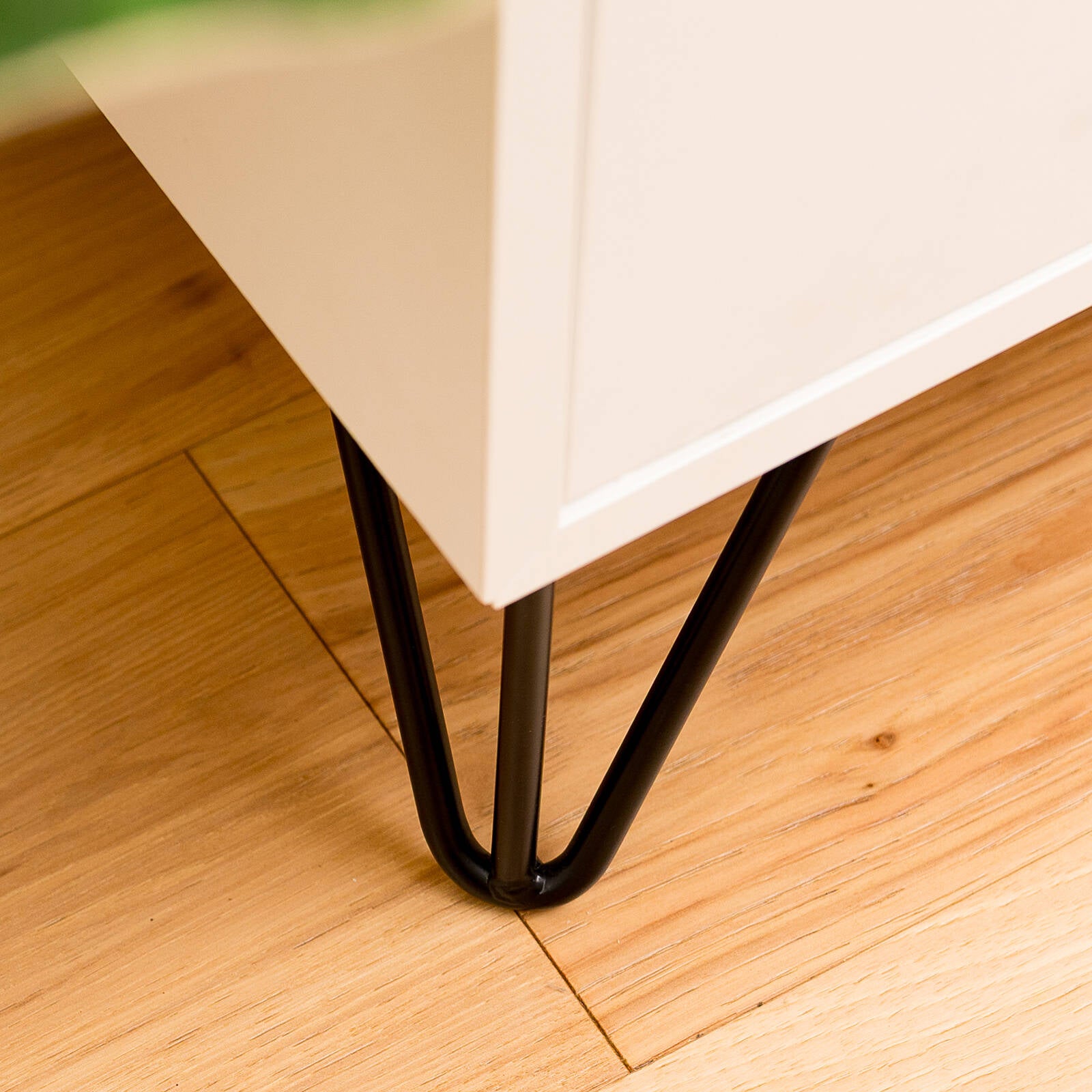 Taskmaster 150 x 10mm Matte Black Hairpin Steel Table Leg