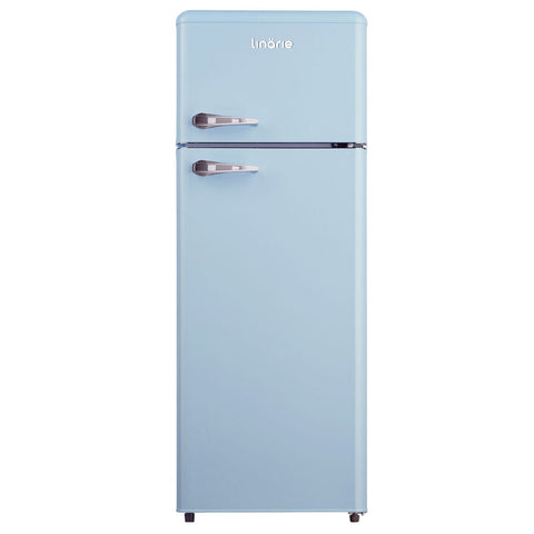 Linarie 209L Top Mount Fridge - Blue - Retro Style - Manual Temperature Control - LK200DDBLUE
