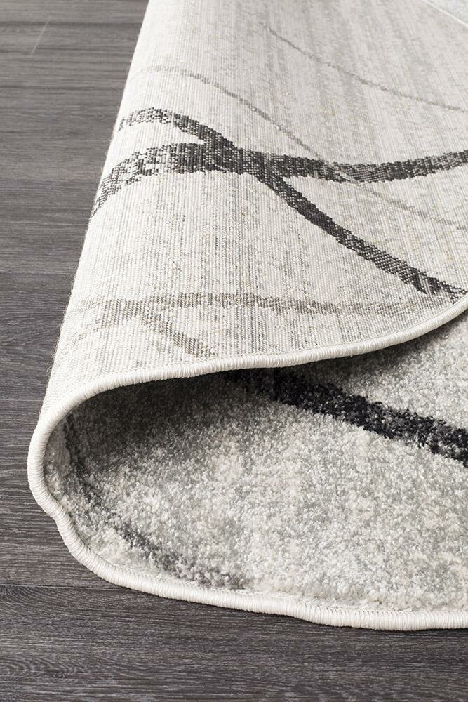 Rug Culture Oasis Large Round Rug 240x240cm - Grey Polypropylene, Power Loomed - OAS-452-GREY-240X240