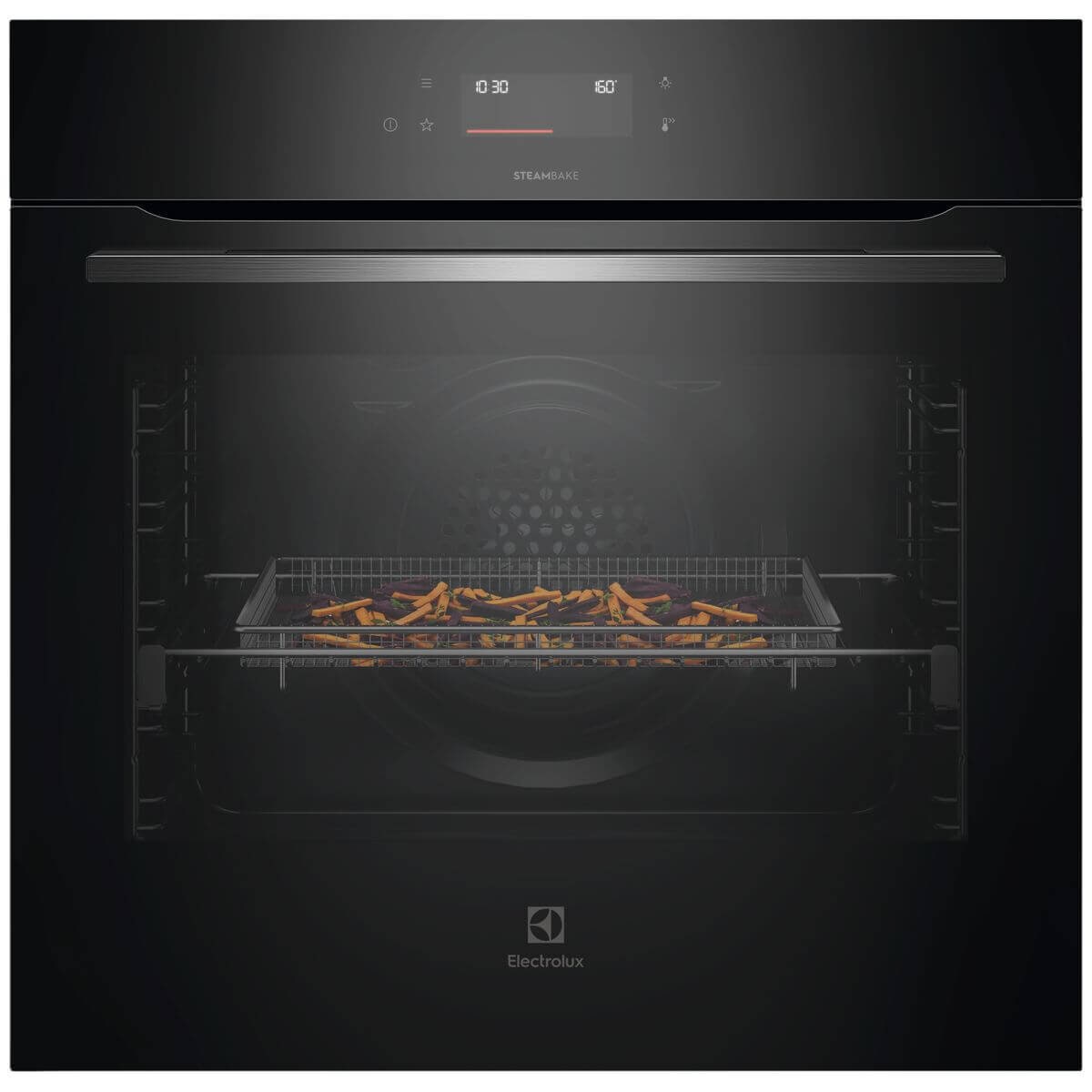 Electrolux 60cm Series 600 Pyrolytic Oven - 80L Dark Stainless Steel - Food Probe and SteamBake - EVEP6616DF