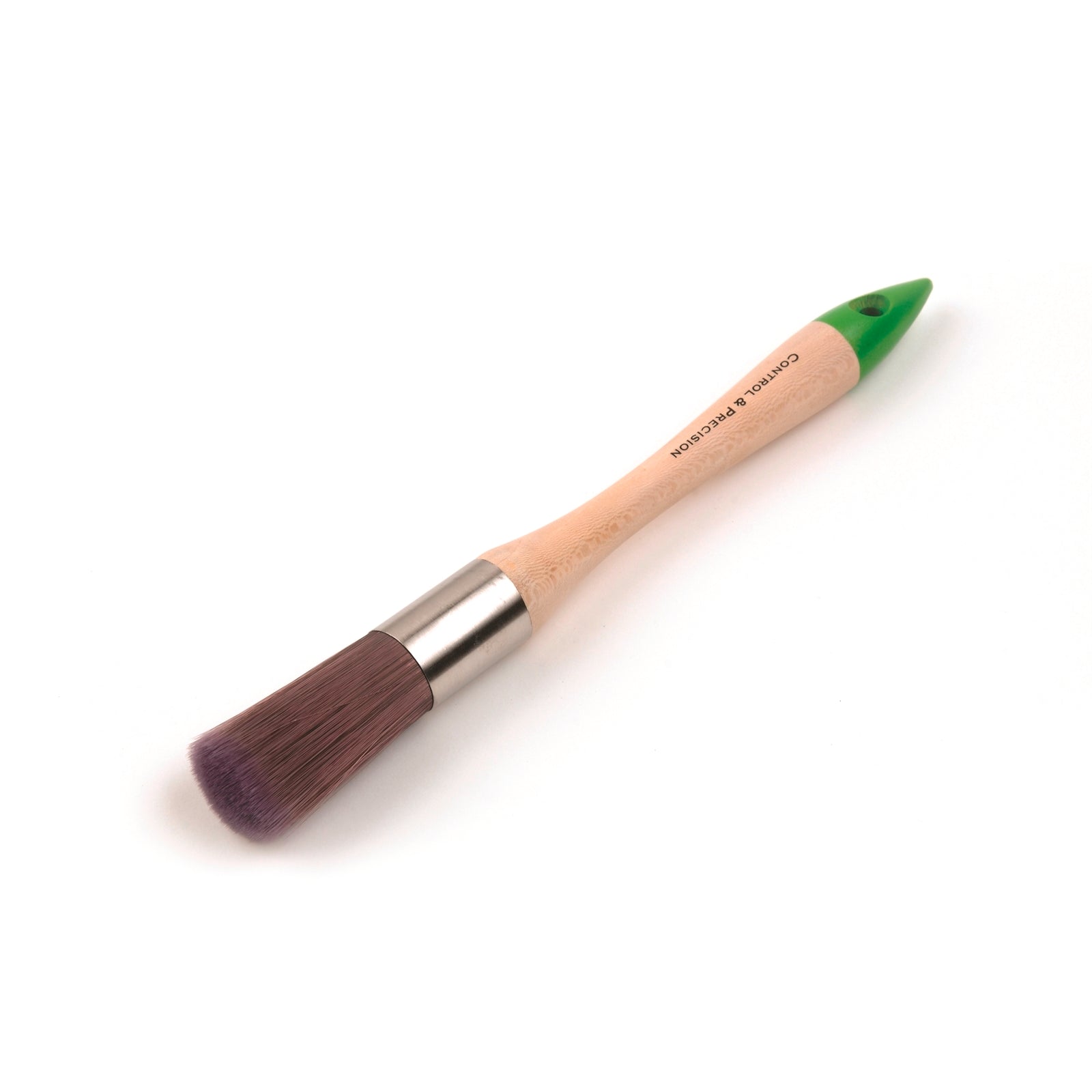 Monarch 25mm Synthetic Round Detail Brush Stainless Steel Ferrule Timber Handle