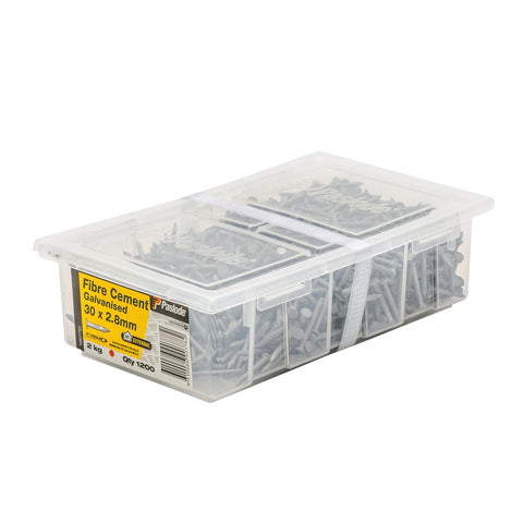 Paslode 30 x 2.8mm Galvanised Steel Fibre Cement Nails 2kg - 1200 Pack