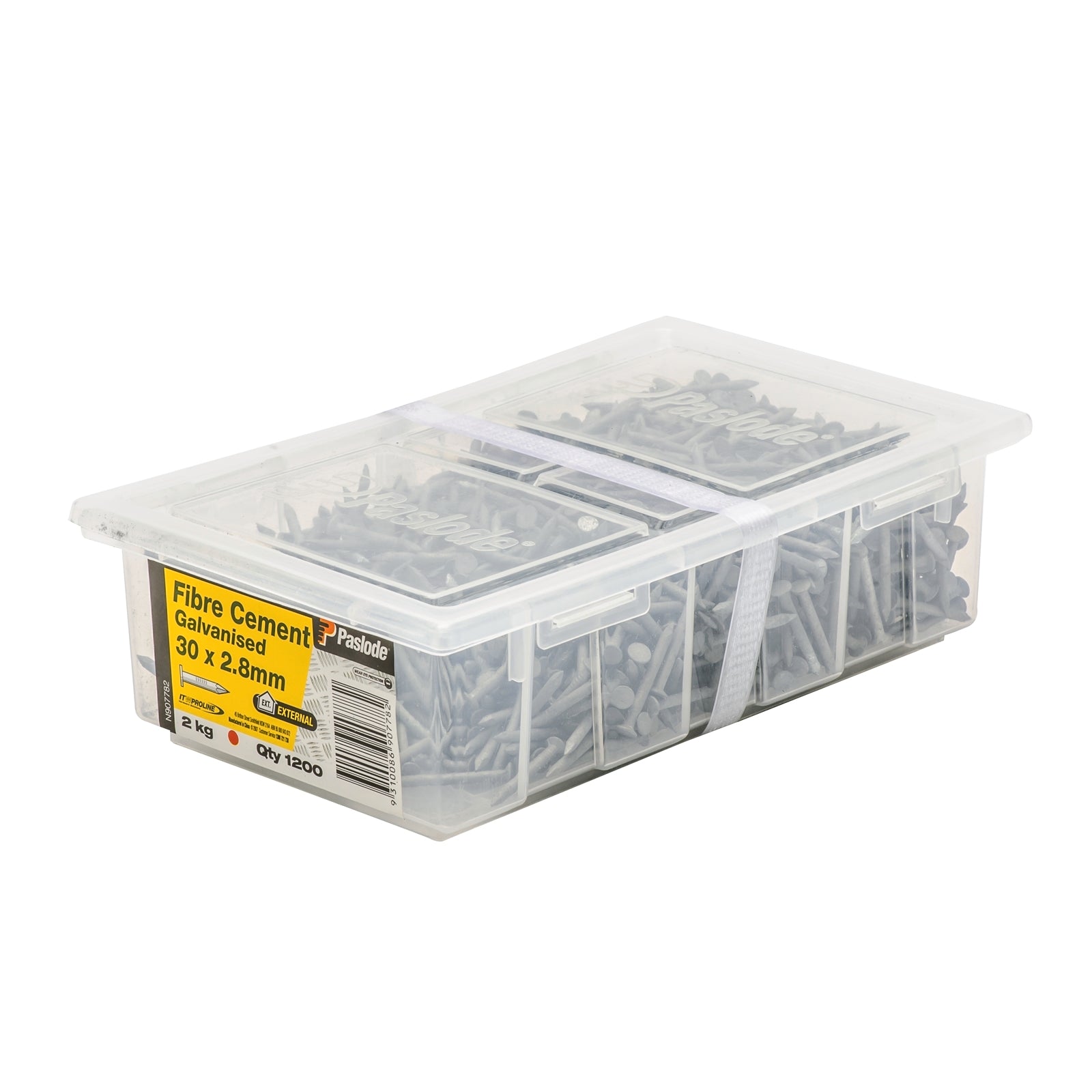 Paslode 30 x 2.8mm Galvanised Steel Fibre Cement Nails 2kg - 1200 Pack