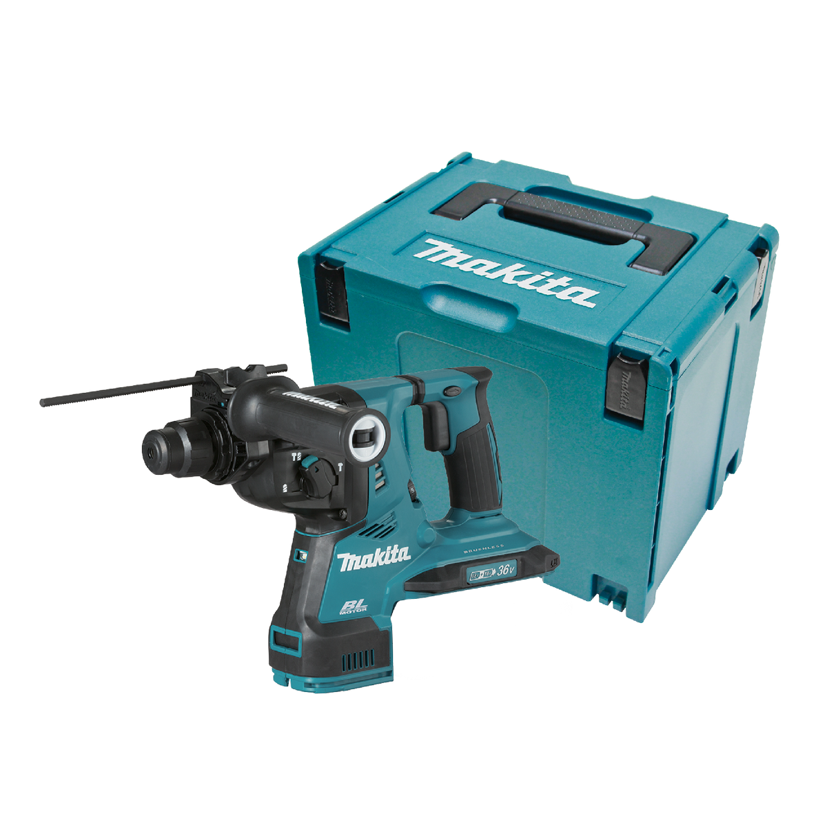Makita 18Vx2 Brushless AWS 28mm SDS Plus Rotary Hammer Cordless Skin Only DHR282ZJ