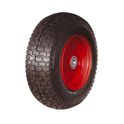 Sherlock 16" Wide Flat-Free Wheelbarrow Wheel Steel & Polyurethane