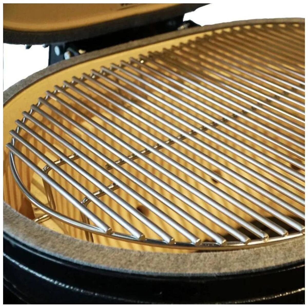 Primo Oval Charcoal All-In-One Ceramic Grill - Black Ceramic Finish - 500 sq. in. Cooking Area - PGCXXLCG