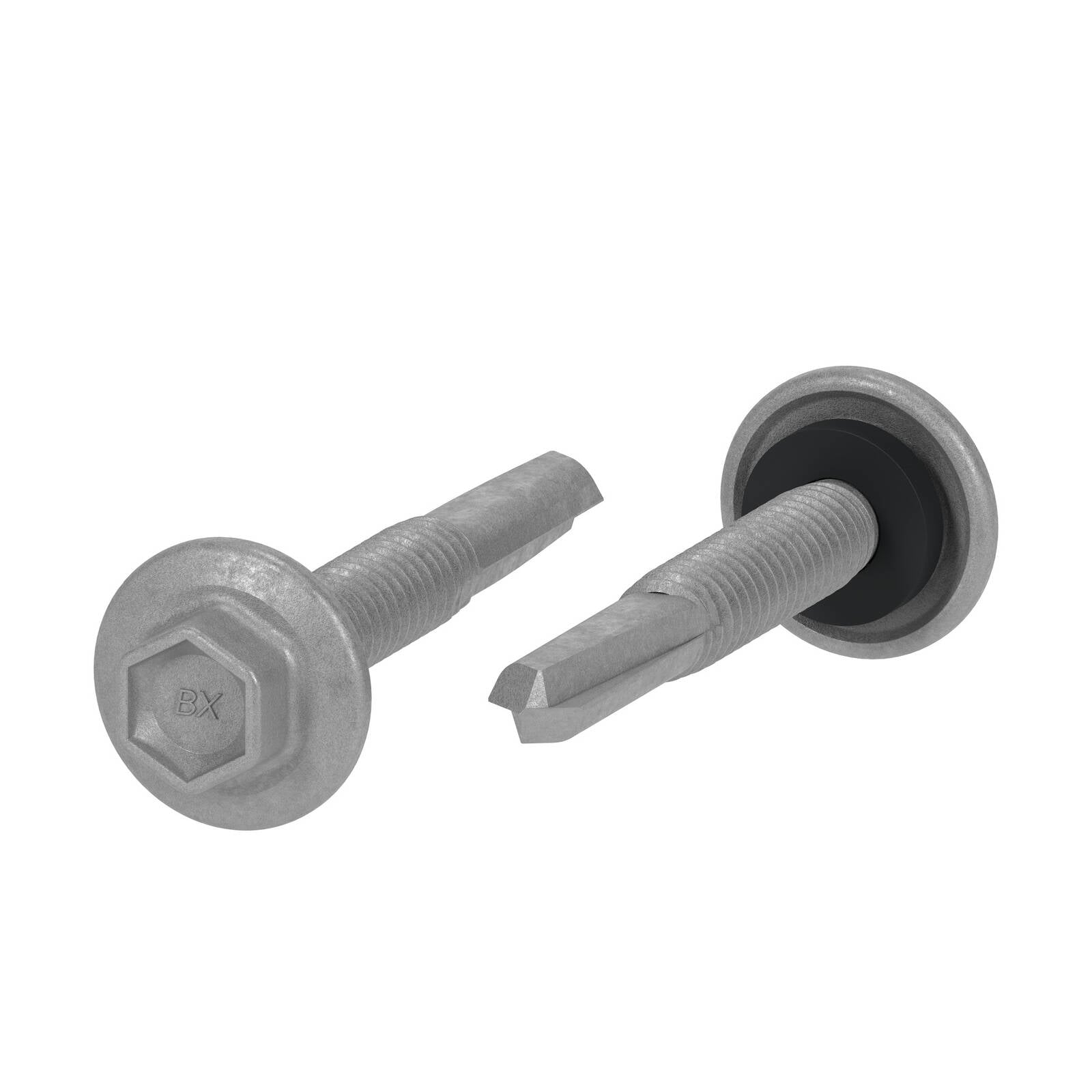 Buildex 12G x 38mm Class 3 Galvanised SuperTEKS Hex Head Self-Drilling Screws, 50 Pack