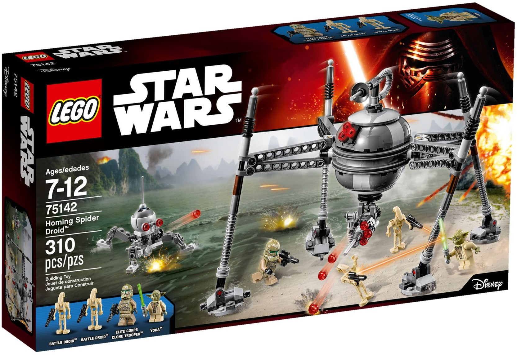 LEGO 75142 Homing Spider Droid - Yoda vs. Battle Droids - SuperSaverAU - view 1