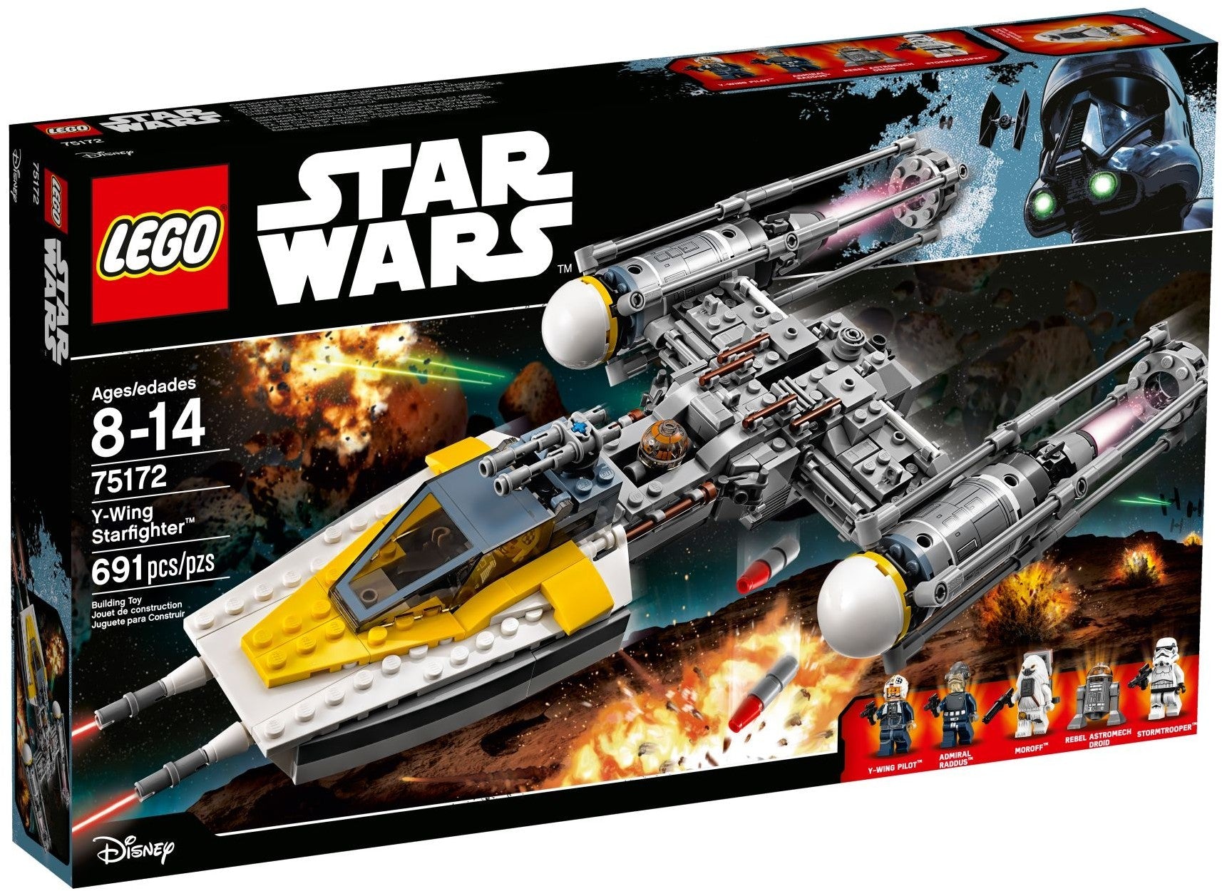LEGO 75172 Y-wing Starfighter with Bomb-Drop Function - SuperSaverAU - view 1