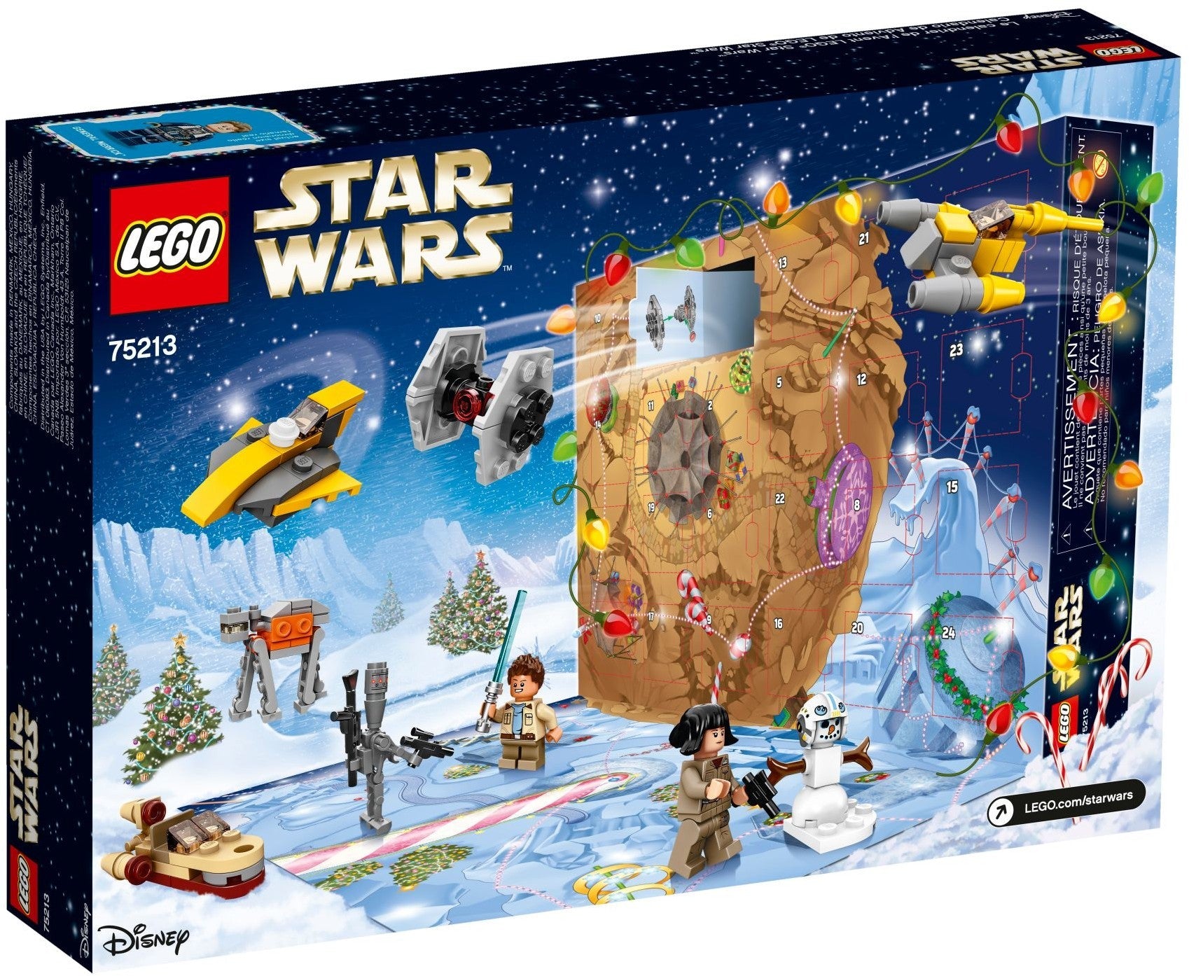 LEGO 75213 Star Wars Advent Calendar 2018 - Minifigures, Starships & More - SuperSaverAU - view 1