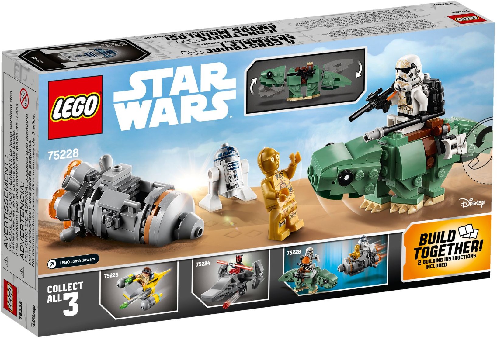 LEGO 75228 Escape Pod vs. Dewback Microfighters - SuperSaverAU - view 4