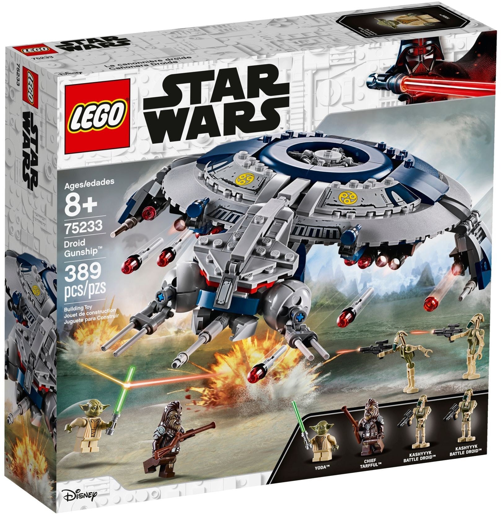 LEGO 75233 Droid Gunship - Star Wars Yoda & Tarfful - SuperSaverAU - view 1