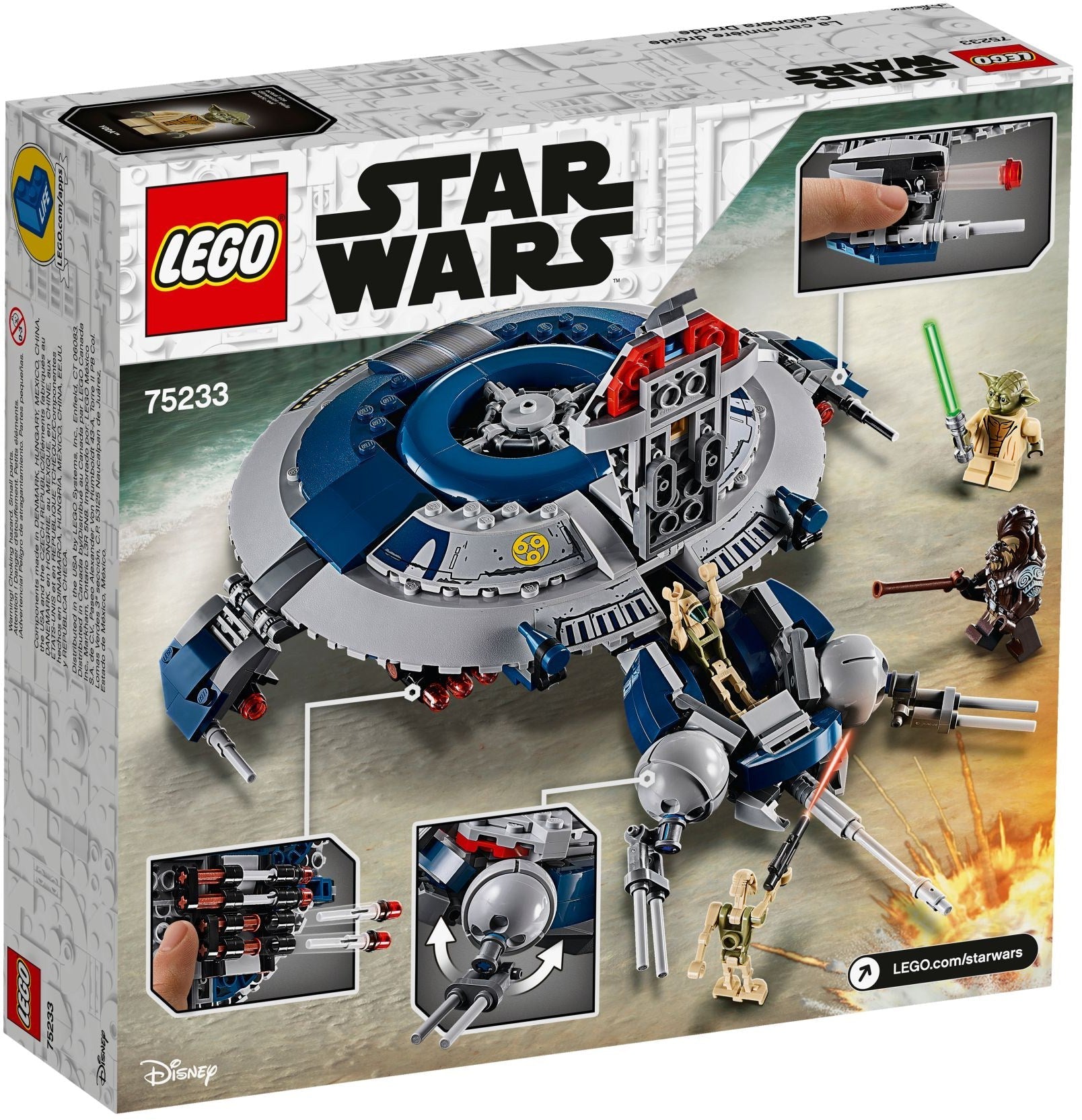 LEGO 75233 Droid Gunship - Star Wars Yoda & Tarfful - SuperSaverAU - view 4