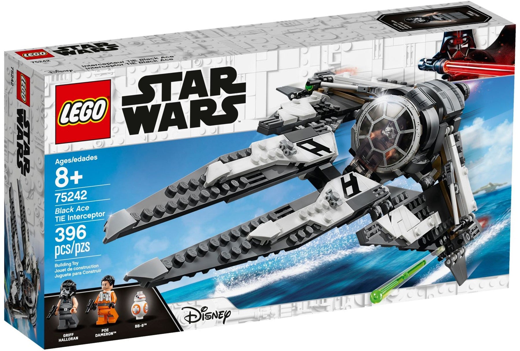 LEGO 75242 Black Ace TIE Interceptor - Star Wars Resistance - SuperSaverAU - view 1
