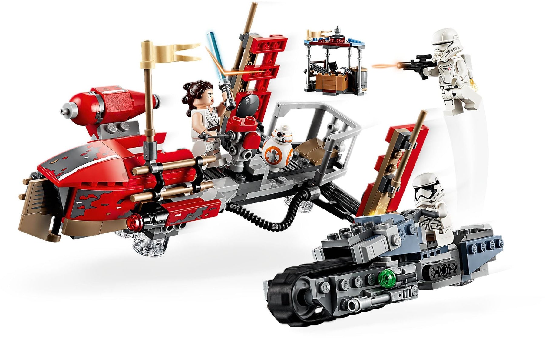 LEGO Star Wars The Rise Skywalker Pasaana Speeder Chase 75250 Hovering Transport- Auzzi Store