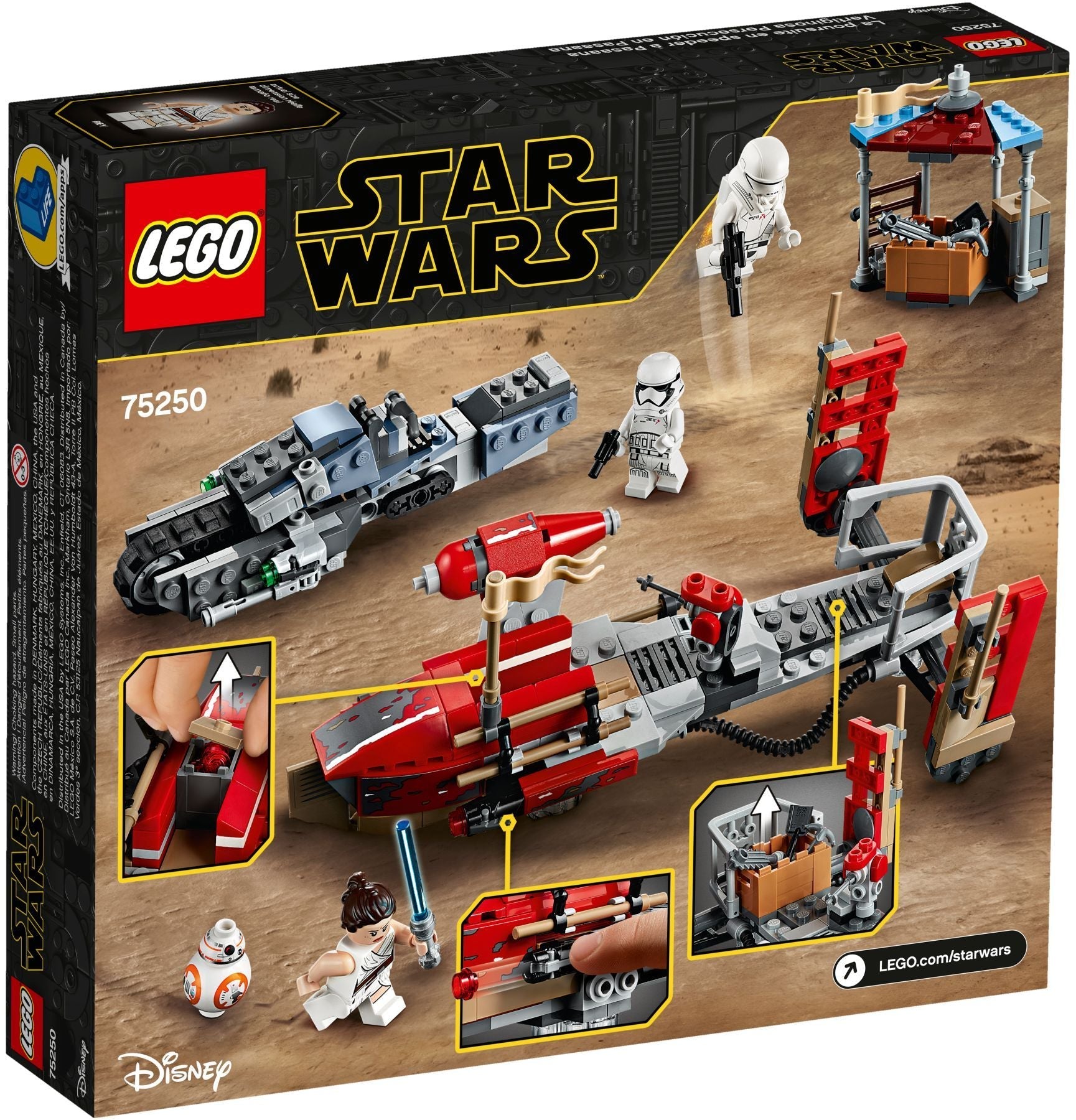 LEGO Star Wars The Rise Skywalker Pasaana Speeder Chase 75250 Hovering Transport- Auzzi Store