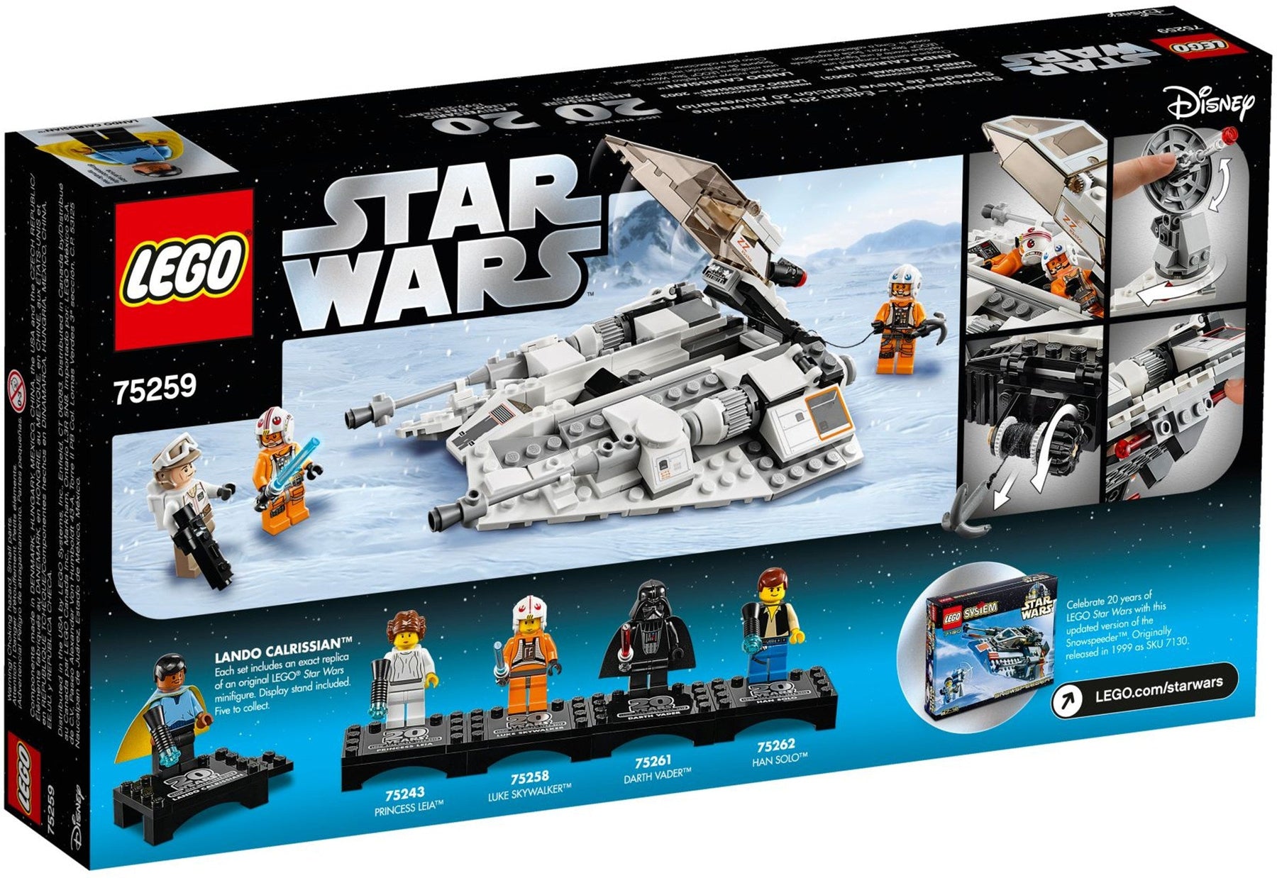 LEGO 75259 Snowspeeder 20th Anniversary Edition - Luke Skywalker Minifigure - SuperSaverAU - view 4