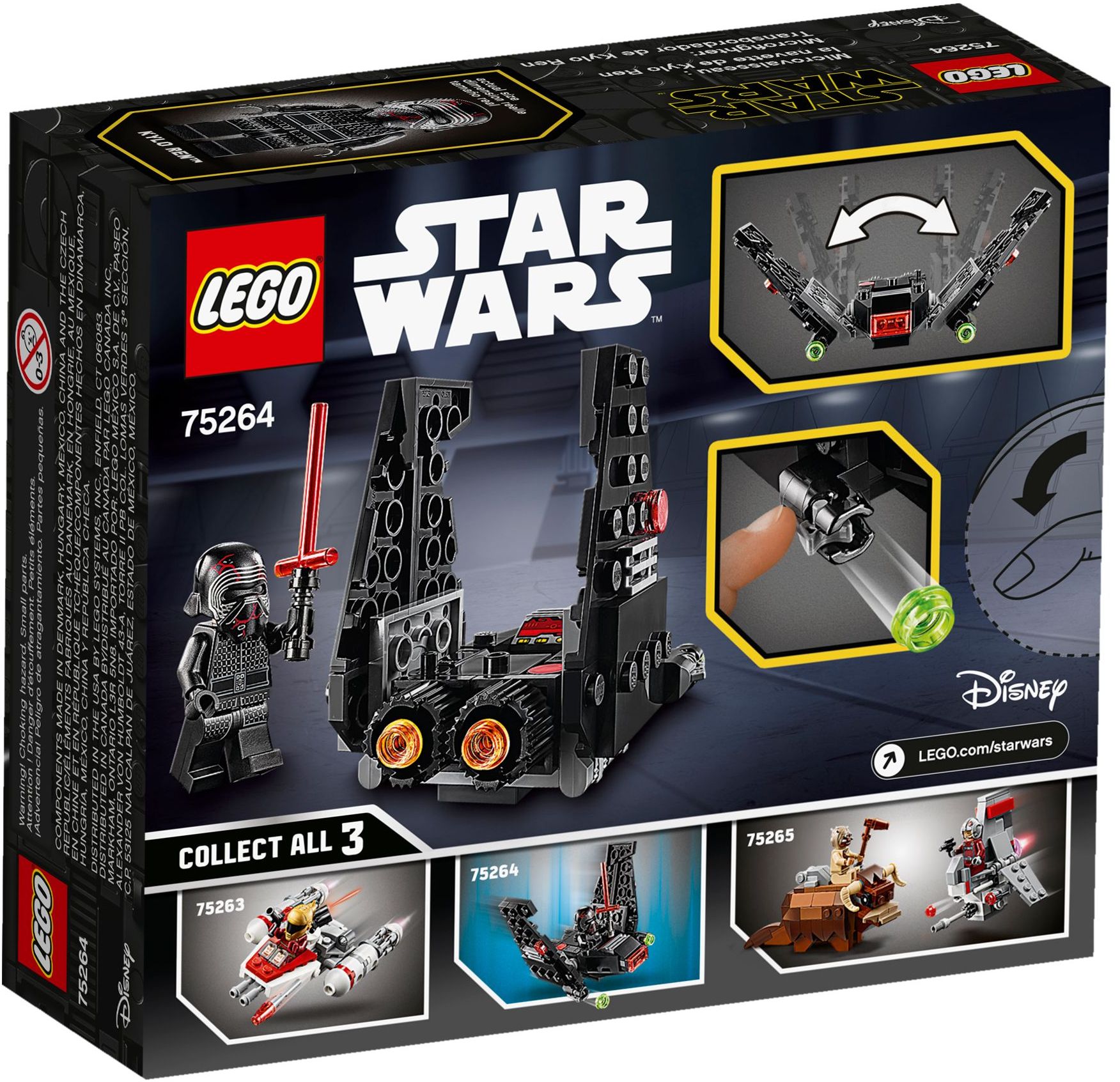 LEGO 75264 Kylo Ren's Shuttle Microfighter Star Wars - SuperSaverAU - view 4
