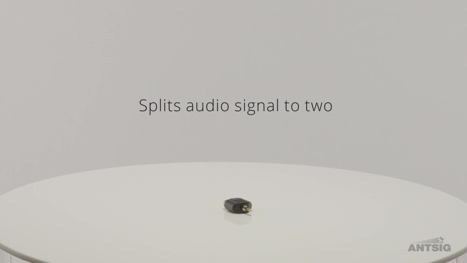 Antsig 3.5mm Plug to Dual RCA Audio Adaptor Indoor