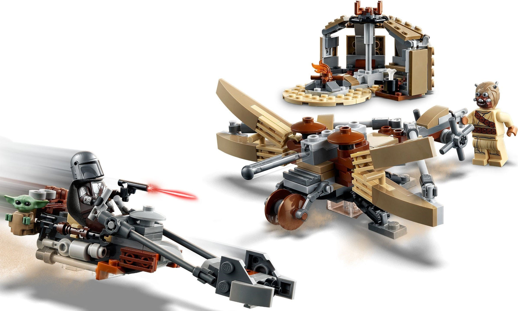 LEGO 75299 Mandalorian Speeder & Tusken Raider Clash - SuperSaverAU - view 6