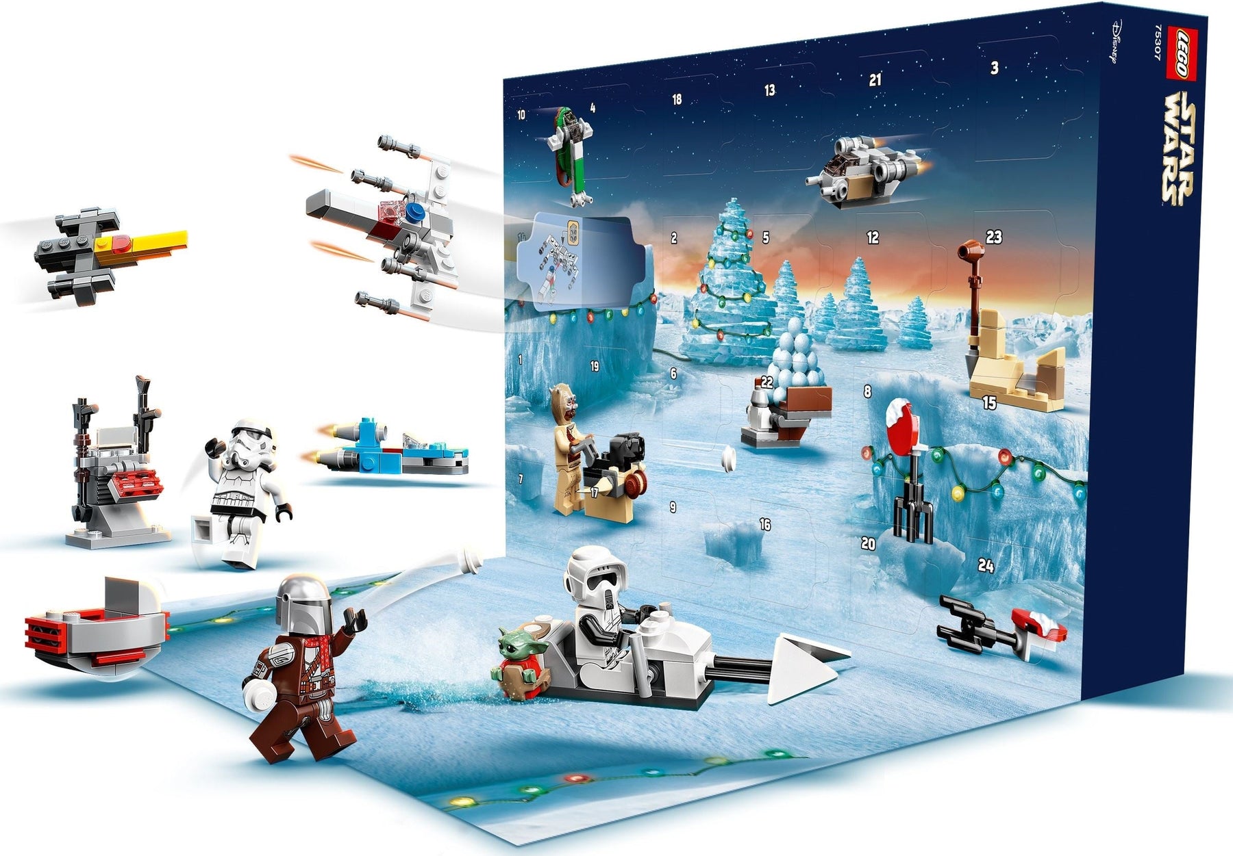 LEGO 75307 Star Wars Mandalorian Advent Calendar 2021 - SuperSaverAU - view 4