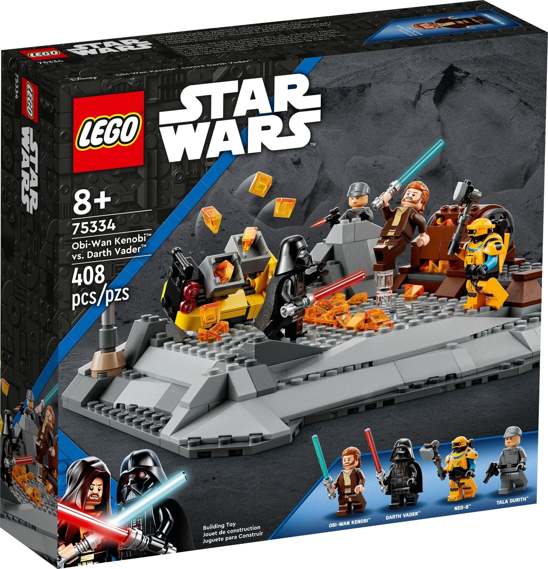LEGO 75334 Obi-Wan vs. Vader Star Wars Building Set - SuperSaverAU - view 1